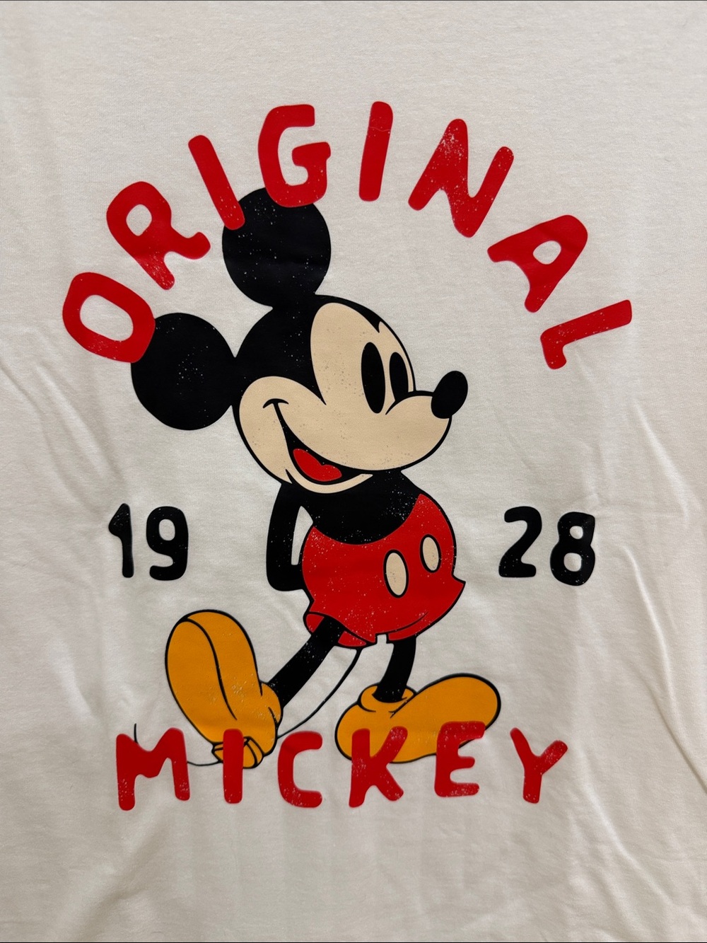 NWOT Disney White Tee with Classic Mickey Graphic